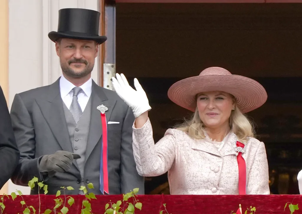Crown Prince Haakon and Crown Princess Mette-Marit at Royal Palace on May 17th 2026.